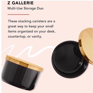 Z Gallerie multi use storage dual containers